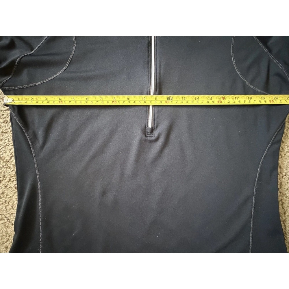 FootJoy Long Sleeve 1/4 Quarter Zip Pullover Black Embroidered Logo Large JBHS - Picture 5 of 11
